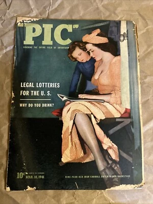 Pic Magazine March 18 1941 Nine Year Old Joan Carroll Backstage - Image 1 of 4