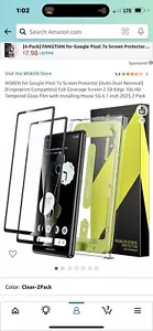 Google Pixel Screen Protector Full Coverage 2 Pack - Picture 1 of 6