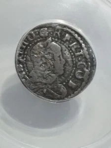 1649 FRENCH ANTIQUE SEISENO ANTIQUE COIN BARCELONA SPANISH STATES LOUIS XIV - Picture 1 of 14