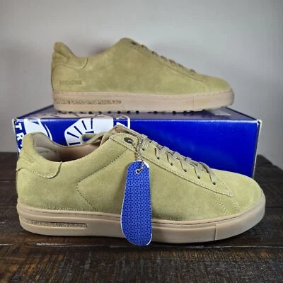 Birkenstock Bend 低帮女式 10 码 EU 41 普通麂皮绒休闲鞋卡其色棕色 — 第 1/4 张图片