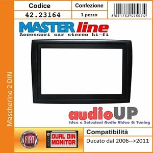 MASCHERINA AUTORADIO ADATTATORE 2 DIN FIAT DUCATO DAL 2006 AL 2010. DOPPIO DIN - Foto 1 di 3