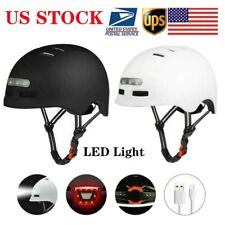 LED Light Integrated Mountain Road Bike Adults Helmet Hat Breathe Adjustable Kit