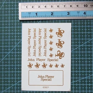 1/20 decals john player special(golden) for model kits(63921) - Picture 1 of 2