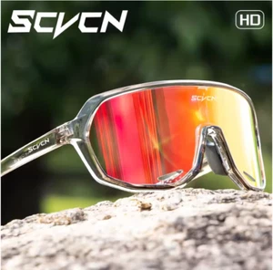 Cycling Glasses Photochromic Sunglasses Men Women Mountain Bike Road Eyewear New - Picture 1 of 25