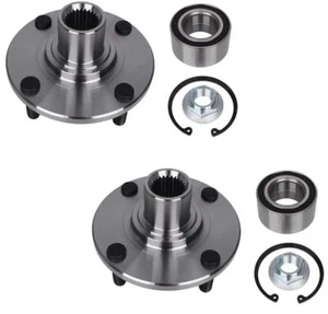 Front Wheel Hub and Bearing Assembly Set For 2000-2011 Ford Focus FWD 4 Lugs (Fo - Bild 1 von 4