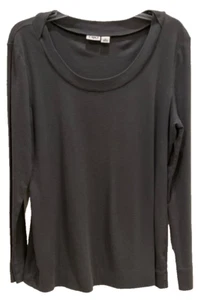 Cato Pullover Long Sleeve Shirt Size XL Dark Olive Wide Neckline Heavyweight 210 - Picture 1 of 7