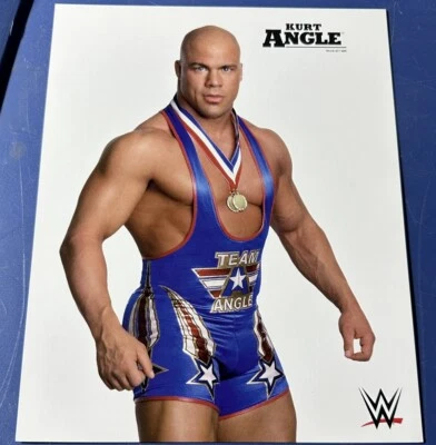 WWE Kurt Angle Officially Licensed Promo Photo Original 2017 - Image 1 of 2