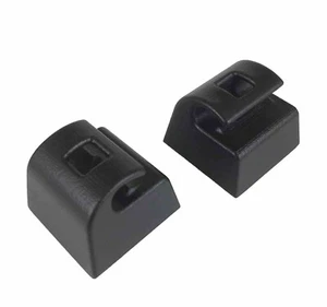 Jaguar XJ6 XJS XJ12 Sonnenblende Clips 2er Set HMD1084AAAEE Schwarz Neu - Bild 1 von 6