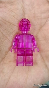 Lego Star Wars Minifigure Prototype C3PO Transparent DARK PINK   **RARE.** - Picture 1 of 3
