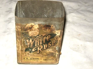 A Very Rare Australian T C Williams White Rose B H Alston Sole Tobacconist Tin - Bild 1 von 9