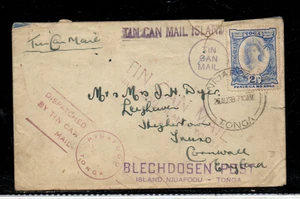 CUBIERTA DE CORREO DE LATA---MATASELLOS 1938--- LEER DETALLES - Imagen 1 de 2