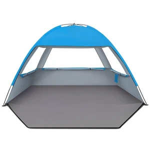 Beach Tent Sun Shelter for 3/4-5/6-7/8-10 Person, UPF 50+ UV Protection Beach... - Picture 1 of 7