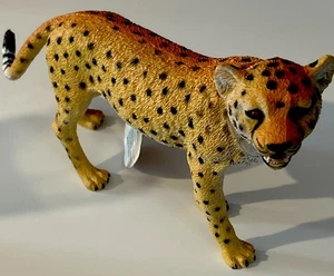 Figura de leopardo estrella de la suerte Cheata animal articulado figura manchada 9"X6" realista - Imagen 1 de 5