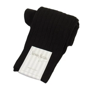 Neiman Marcus Herren OTC gerippt Lux Wolle Anzugsocken über die Wade Italien braun - Bild 1 von 3