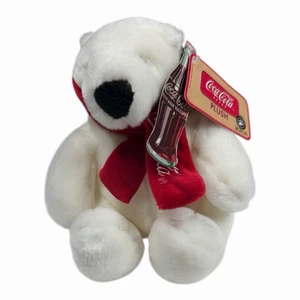 Boyds Coca Cola Polar Bear Plush Stuffed Animal Plushie 6" All Tags NEW - Picture 1 of 8