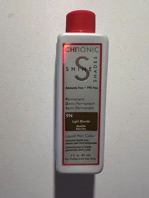 CHI Ionic Shine Shades 9N Rubio Claro 3oz Líquido Permanente Demi Color de Cabello Pro Foto 1 de 4