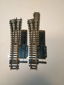 ATLAS HO SCALE CUSTOM LINE SWITCH BRASS #6 Left 12”, Left Switch 9” Untested - Bild 1 von 2