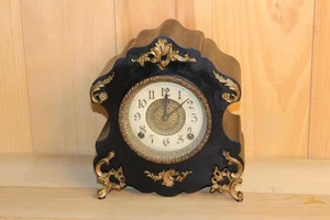 Ausgefallene antike Ingraham 8 Tage Gonging Manteluhr ~ Anfang 1900 ~ gewartet - Bild 1 von 12