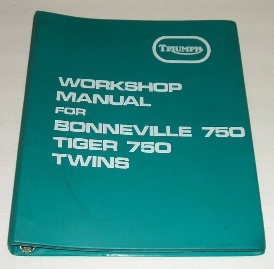 Manual de servicio Triumph Bonneville Tiger 750 1973-1980 T140v Tr7v taller de reparación Foto 1 de 4