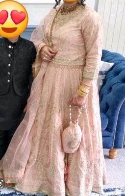 Naqshi Large Lehenga kurti Pakistani Wedding/party dress 3pc outfit - Image 1 of 4