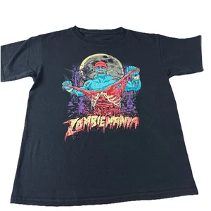 Hulk Hogan Zombiemania Graphic T Shirt Size S? Black Halloween tee - Picture 1 of 10
