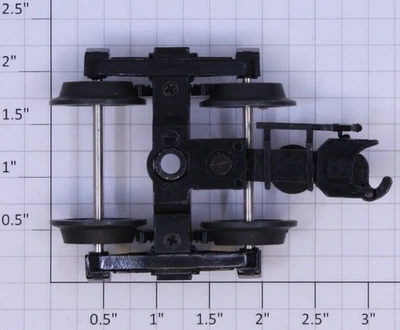 Atlas 6032X Die-Cast 3-Rail 2-Axle Bettendorf Coupler Truck - Image 1 of 4