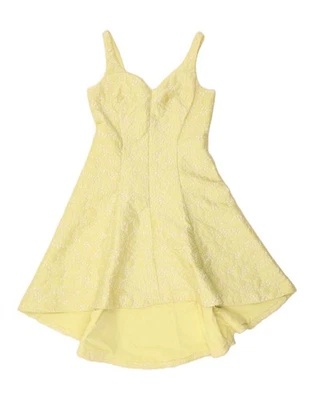 COAST Womens Sleeveless A-Line Dress UK 10 Small Yellow Floral Polyester BG07 - Image 1 of 4
