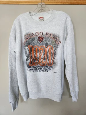 Vintage Chicago Bears Nutmeg Sweatshirt Mens M 1994 NFL Champions Super Bowl XX - Image 1 of 4