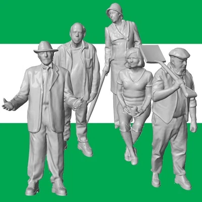 G SCALE EVERYDAY FIGURES   1/24  RESIN - Image 1 of 4