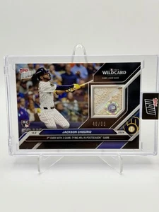 🔥 2024 Topps Now Jackson Chourio Game Used Base Relic RC 40/99 Rookie #795B! - Picture 1 of 6