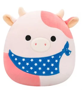 NEW Squishmallow 8” Reshma Patriot Cow Boxlunch Exclusive Plush (#151) - Picture 1 of 4