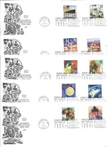 3191a-o Celebrate the Century 1990 15 FDCs - Imagen 1 de 1