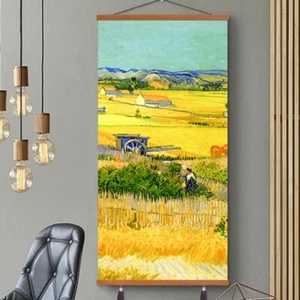 40X80cm Wall Canvas Hanging Painting Tapestry Wall Banner Flag Adorn Dining Room - Picture 1 of 28