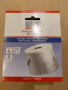 Wilpu Hole Saw Bi-Cobalt Top for wood non ferrous metals steel 83mm diameter - Photo 1/9