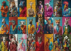 Animal Puzzle Fashion Puzzles 1000 Pieces for Adults Colorful Model Jigsaw Pu... - Picture 1 of 7