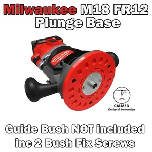 Base de repuesto de enrutador compatible Milwaukee M18 FR12 + tornillos - INC P&P - Imagen 1 de 12