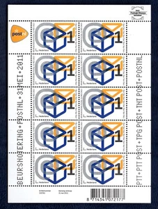 Holanda 2011 Bolsa Anuncio Hoja MNH - Imagen 1 de 1