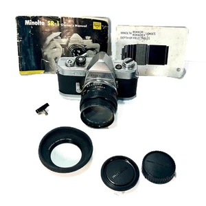 Cámara Minolta SR-1 de colección con lente de enfoque manual Rokkor-X PF MC de 50 mm f/1,4 - Imagen 1 de 16