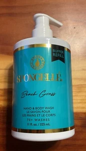 Spongelle BEACH GRASS Lavado de Manos y Cuerpo Ducha Baño Botella de Recarga 11 OZ Nuevo - Imagen 1 de 2