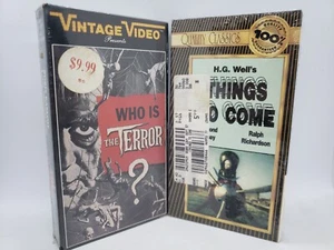 Vintage Sci-Fi/Horror VHS Lot: Classic Films Together! Brand New Factory Sealed! - Foto 1 di 3