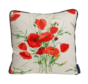 20" Luxury New Designer Throw Pillow Cover w/ Silk Welt Schumacher Joni Chintz - Picture 1 of 7