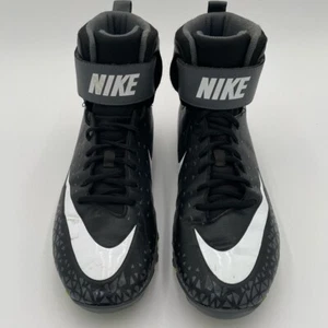 Nike Men's Force Savage Shark Football Cleat 880109-002 Black/White BX 25 - Picture 1 of 1