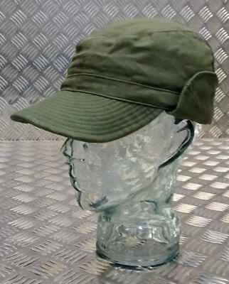 Swedish Army Verde M59 Combat da Lavoro Cappello Baseball con Bianco Ufficiale - Immagine 1 di 4
