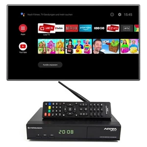 Ferguson Ariva ATV TT UHD Ricevitore satellitare doppio DVB-S2 Android TV USB WiFi LAN 4K - Foto 1 di 8