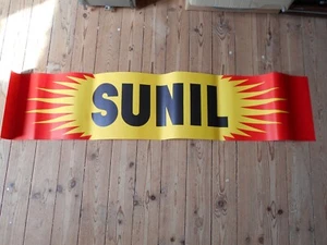Vintage Advertising banner Sunil soap powder 1955 120 x 25 cms - Picture 1 of 4