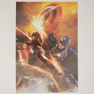 Marvel Captain America Bürgerkrieg Postkarte MCU Südkorea 4x6 Iron Man - Bild 1 von 2