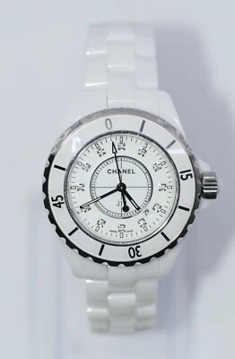 Chanel J12 Diamond White Ceramic Watch H1628 - Image 1 of 4