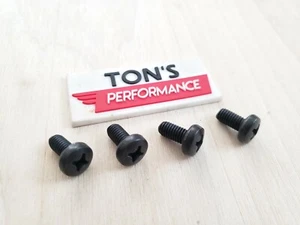 BLACK OEM Replacement BMW luxury Auto License Plate Screws Stainless Steel bolts - Picture 1 of 1