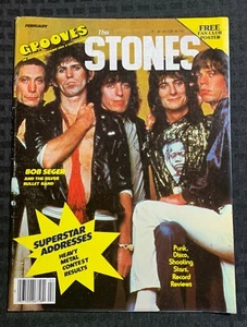 1978 GROOVES Magazine v.2 #2 FN 6.0 w/ Rolling Stones Poster / Punk Heavy Metal - Picture 1 of 4