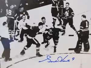 GORDIE HOWE FIGHT- Comes w/100% Money Back Guaranty to pass PSA - Picture 1 of 1
